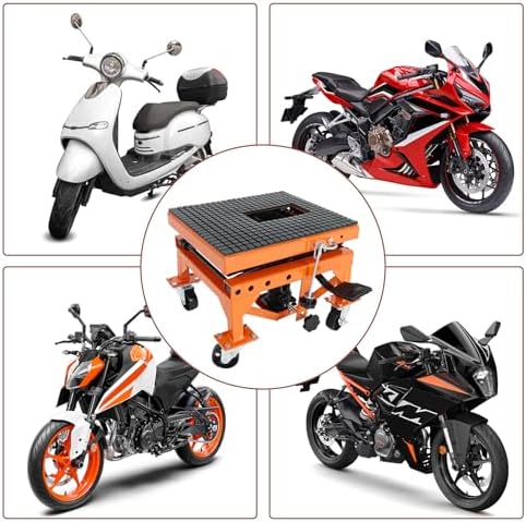 350lbs Heavy Duty Hydraulic Motorcycle Scissor Jack Lift - Image 4