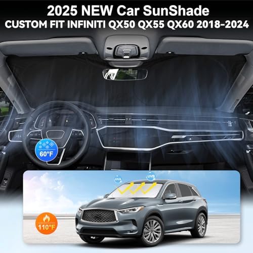 Sunshade for Infiniti QX60 2014-2026 Windshield Sun Shade Window Shield - Image 4