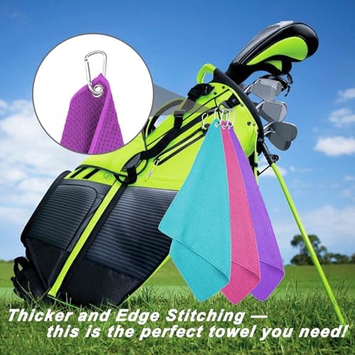 3 Pack 16" X 16" Golf Towels for Golf Bags - Image 2