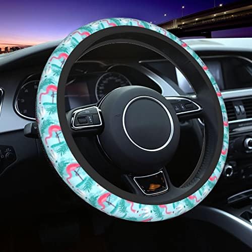 Flamingo Gifts for Women Steering Wheel Cover for Women Men - Image 4