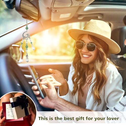 Car Rear View Mirror Accessories Car Hanging Ornament, Wave Boho Rearview Decor - Image 4