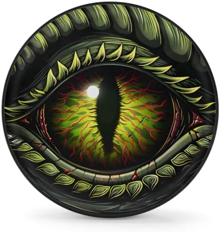 Dragon Eyes Green Spare Tire Cover Dust-Proof Wheel Protector by Unknown