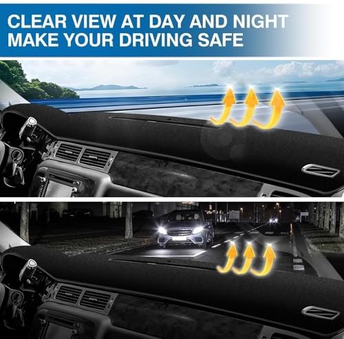 KUST Black Dash Cover for 2007-13 Chevy Chevrolet Silverado 1500 2500 3500 - Image 6