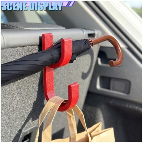 2PCS Car Trunk Umbrella Hook, Universal No Drilling Car Interior Storage Hanger - Image 5
