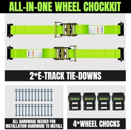 UTV Wheel Chock Tie-Down Kit, 500lb Break Strength, Heavy Duty Trailer Tire - Image 5