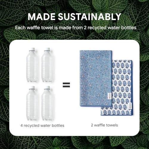 RECYCO Waffle Kitchen Towel Set of 2 - Image 5