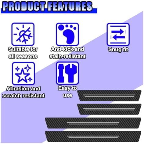 Car Door Sill Protector, Anti-Scratch Threshold Strip - Image 4