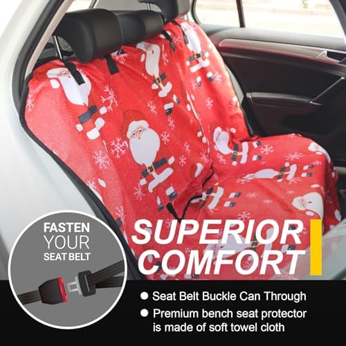 Back Seat Cover for Car Trucks Van SUV Jeep, Waterproof Rear Bench Towel Seat - Image 2