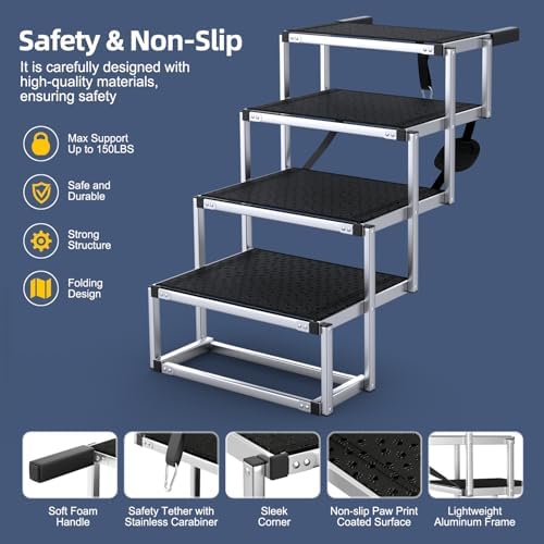 Foldable Dog Stairs for Car - Image 4