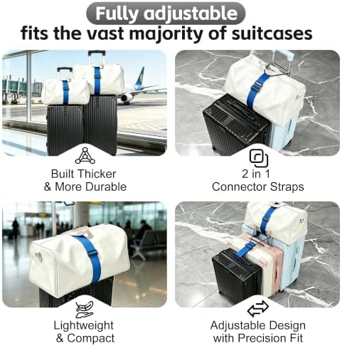2 pcs Adjustable Luggage Straps - Image 2