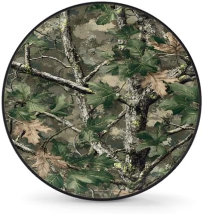 Camouflage Green Spare Tire Cover Dust-Proof Wheel Protector by Unknown