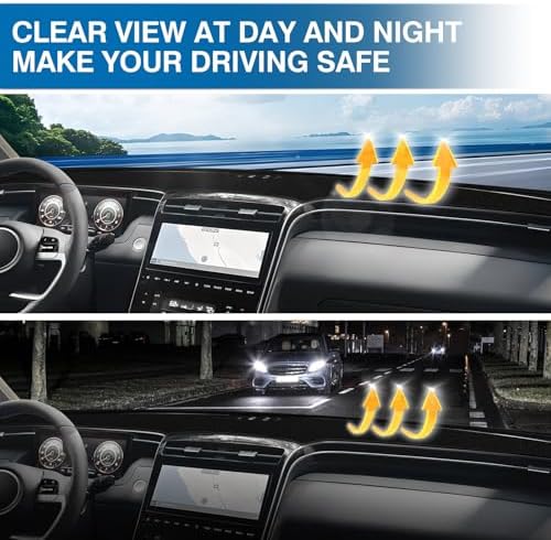 KUST Black Dash Cover for Hyundai Santa Cruz 2022 2023 2024 Polyester Dashboard - Image 6