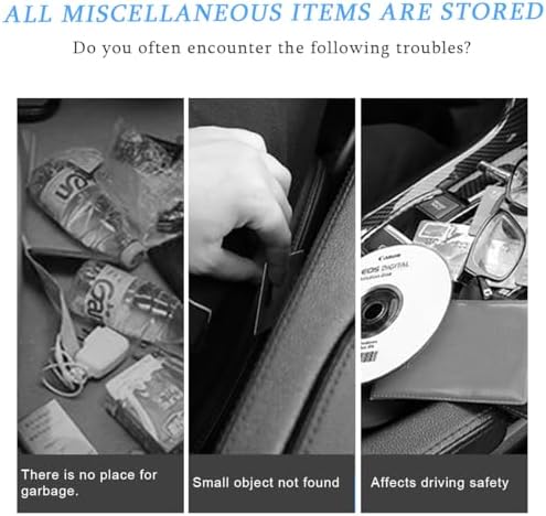 Car Seat Back Organizer, Leather Multipurpose Collapsible Vehicle Backseat - Image 5