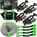 Rhino USA Car Hauler Tie Down Straps by RhinoUSAInc