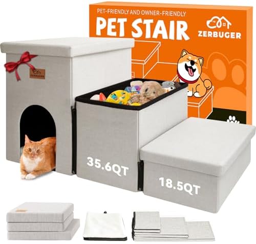 Zerbuger Dog Stairs with Storage by Zerbuger