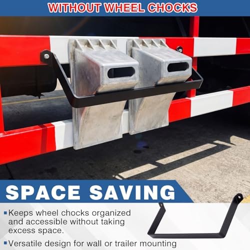 Outus Trailer Wheel Chock Holder Bracket Fits 2 Pcs 9" Aluminum Chocks - Image 4