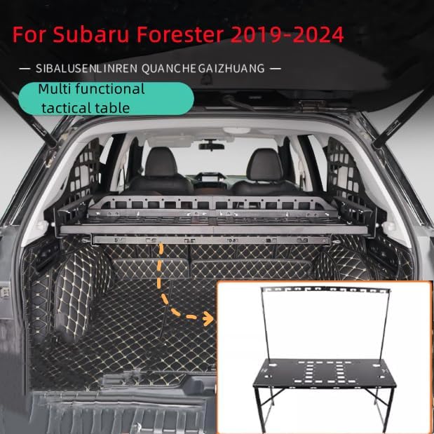 for Toyota RAV4 2019-2024 Car Rear Trunk Molle Storage Panel Foldable Table Car - Image 2