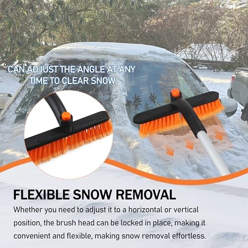 Snow Brush Ice Scrapers 30.7" for Car Windshield Detachable Snow Scrapers - Image 6