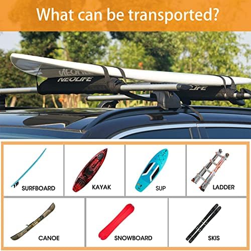 Soft Roof Rack Pads for Surfboard, SUP Paddleboard and Snowboard - Image 4
