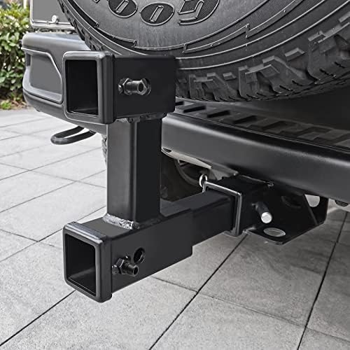 KAIRAY Double Hitch Receiver 2 Inch Trailer Dual Hitch Extension Riser Adapter - Image 6
