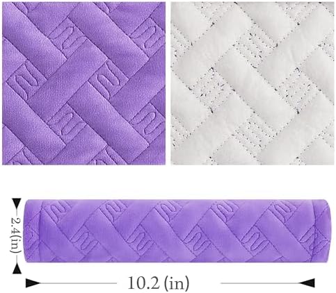 Amooca 2-Pack Braid Pattern Seat Belt Covers Shoulder Pads - Image 4