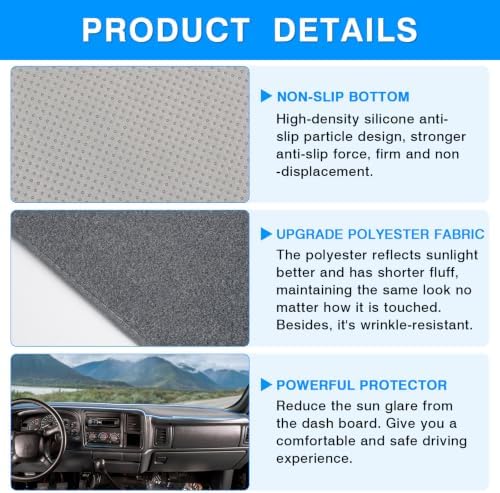 Autorder Gray Dashboard Cover Mat - Image 6