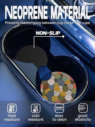 WOCOCN Car Coasters, Cup Holder Coasters - Image 2