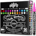 Loddie Doddie Chalk Markers, Fine Tip Chalk Markers, 24 Pack by LoddieDoddie