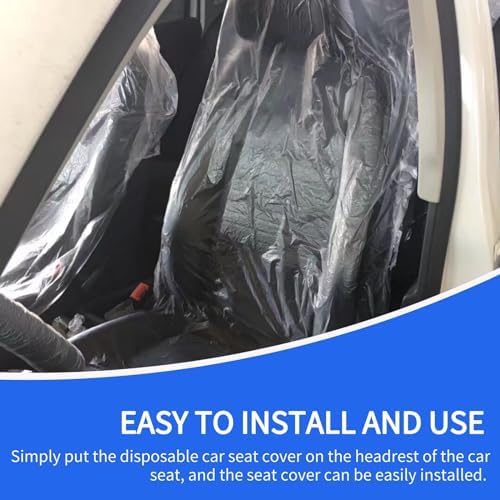 100 PCS Disposable Car Seat Covers, Waterproof Protectors - Image 5