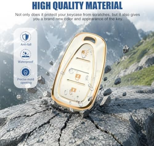 for Chevy Key Fob Cover, 3 Buttons TPU Key Cover - Image 3