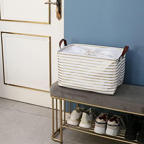 Hinwo 31L Large Canvas Storage Bin - Image 2