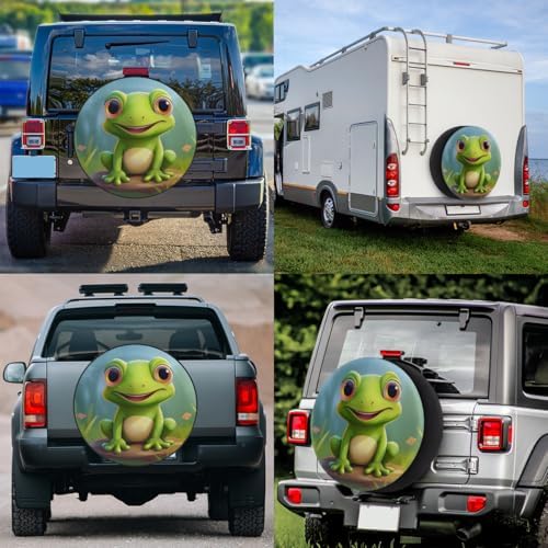 Frog Animal Cute Spare Tire Cover Dust-Proof Wheel Protector - Image 6