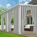 Patio Curtains Outdoor Waterproof, Privacy Drapes by RichSets