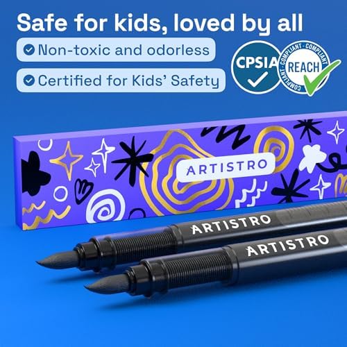 ARTISTRO Black Acrylic Paint Markers - Image 6