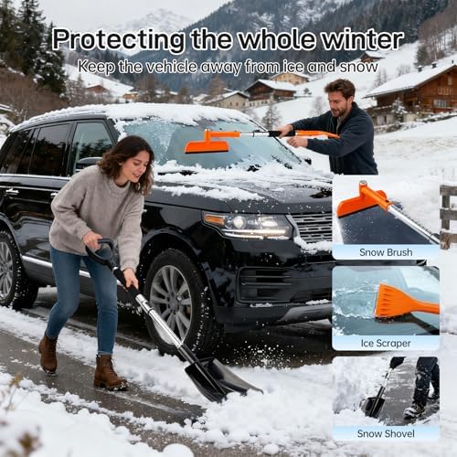 REALYOU 49.2" Car Snow Brush and Ice Scraper - Image 4