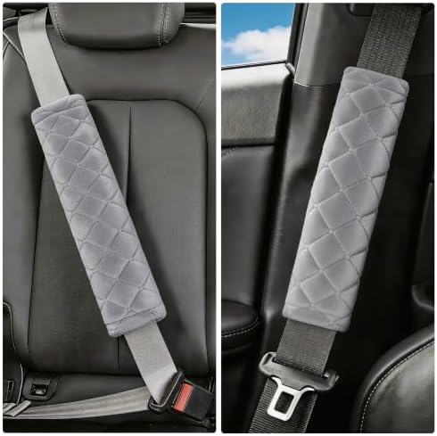 Amooca 2 Pack Seat Belt Covers Soft Shoulder Pad - Image 6