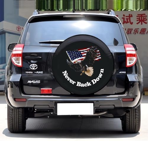 Spare Tire Cover with American Flag & Eagle - Image 4
