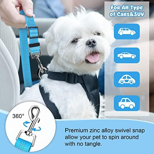 BWOGUE 2 Pack Dog Seat Belt for Car, Headrest Restraint Bungee Leads - Image 4