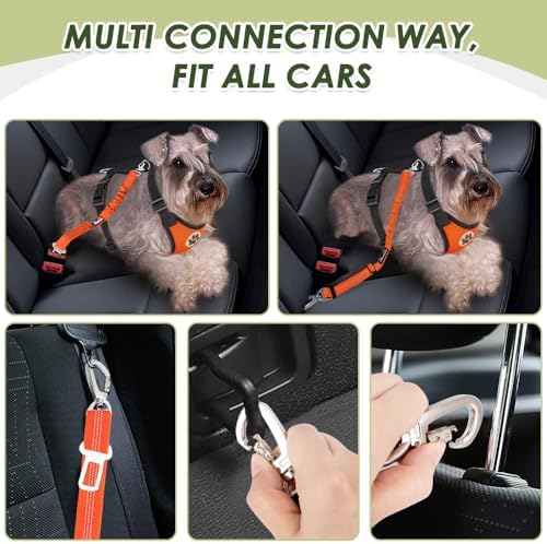 Lukovee Dog Car Harness Seat Belt, Harness & Seatbelt - Image 2