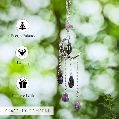 Car Rear View Mirror Accessories, Witchy Hanging Ornament, Cute Moon Boho - Image 5