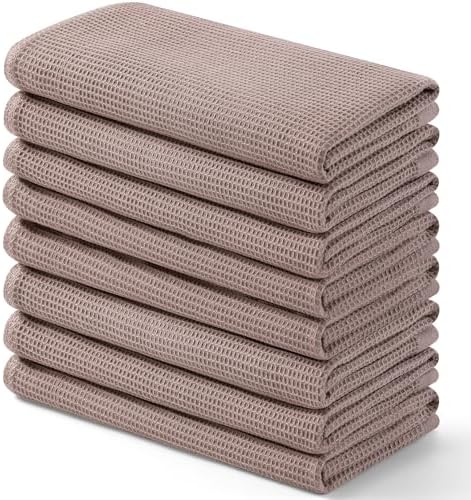 Homaxy 100% Cotton Waffle Weave Kitchen Towels, 8 Pack by Homaxy