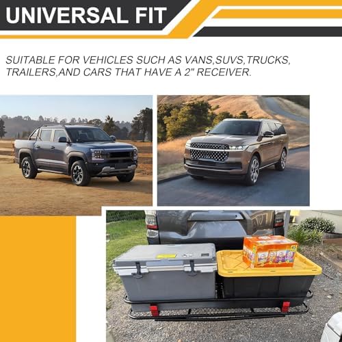 Hitch Cargo Carrier Rack 550lbs 60"x21"x6" Compatible - Image 6