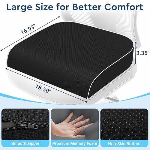 Seat Cushion, Memory Foam Office Chair Cushion - Image 2