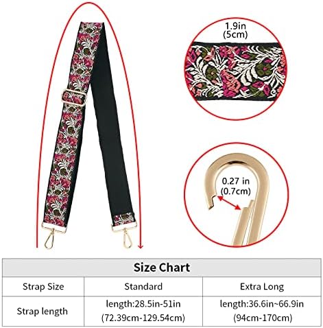 ZOOEASS Wide Shoulder Strap Adjustable Replacement Belt Crossbody Canvas Bag - Image 4
