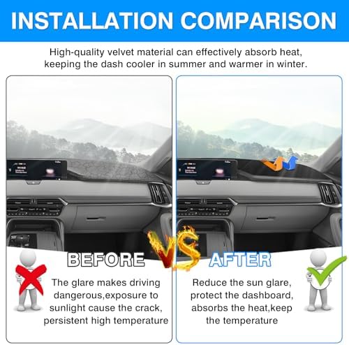 Autorder Dashboard Cover Mat for 2024 2025 2026 Mazda CX-90 CX90 Accessories - Image 3