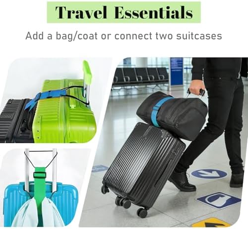 4 Pack Multi Use Strong Adjustable Luggage Connector Straps - Image 3