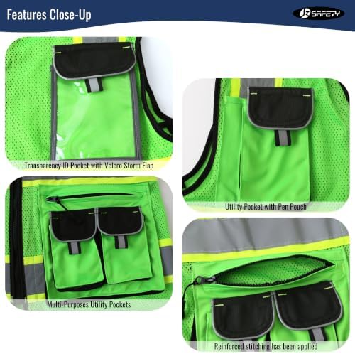JKSafety Reflective Safety Vest - Image 5