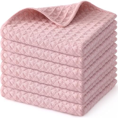 Homaxy Microfiber Waffle Weave Kitchen Dish Cloths by Homaxy