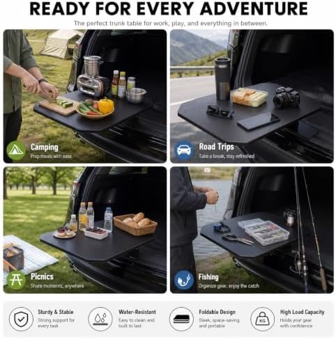 Rear Trunk Table for Honda CR-V 2017-2022, Foldable Adjustable Tailgate Camping - Image 7