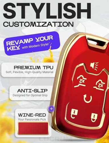 Lucrum Compatible with Chevy, Buick Key Fob Cover & Keychain - Image 3